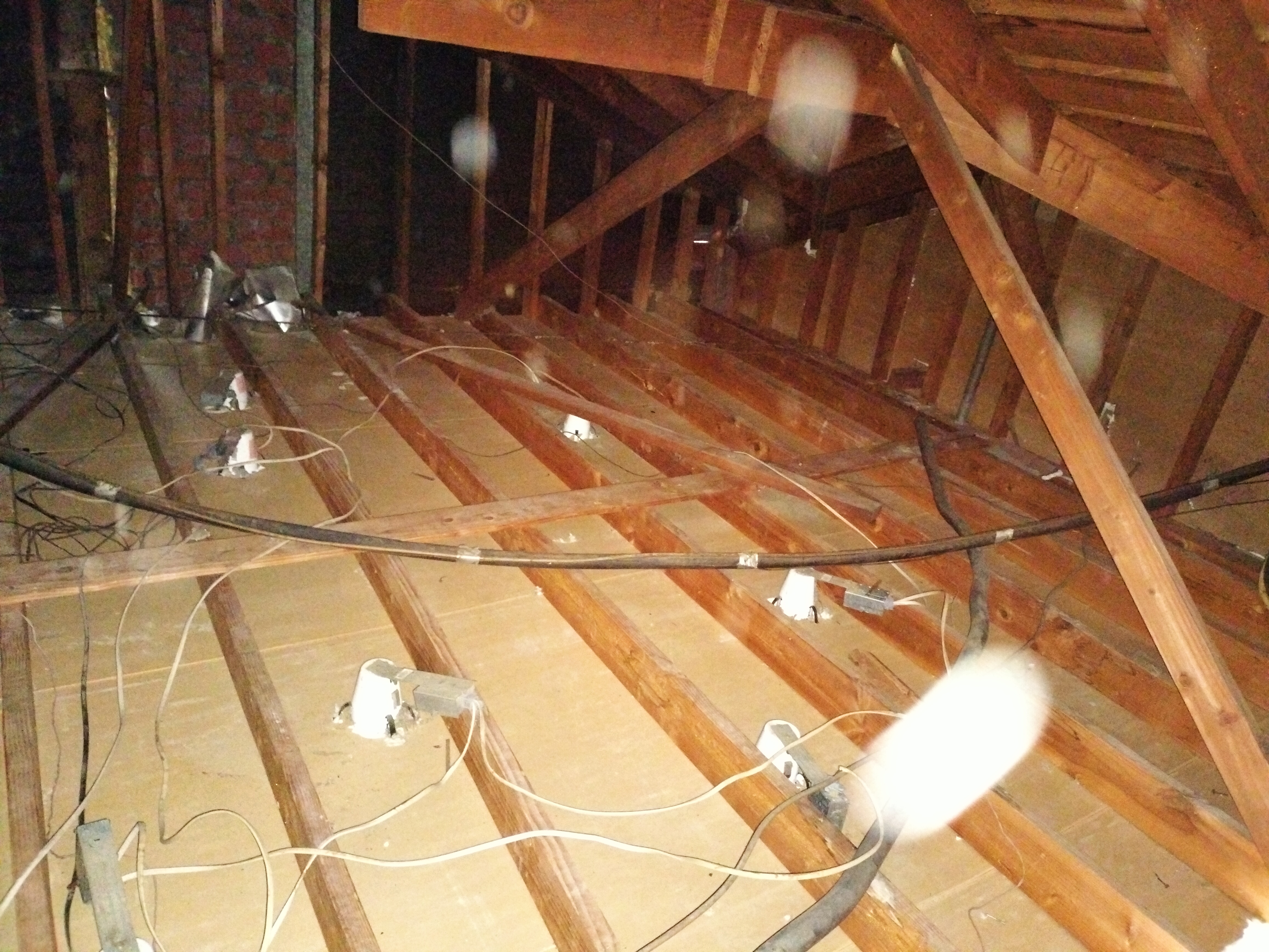 attic insulation cleanout